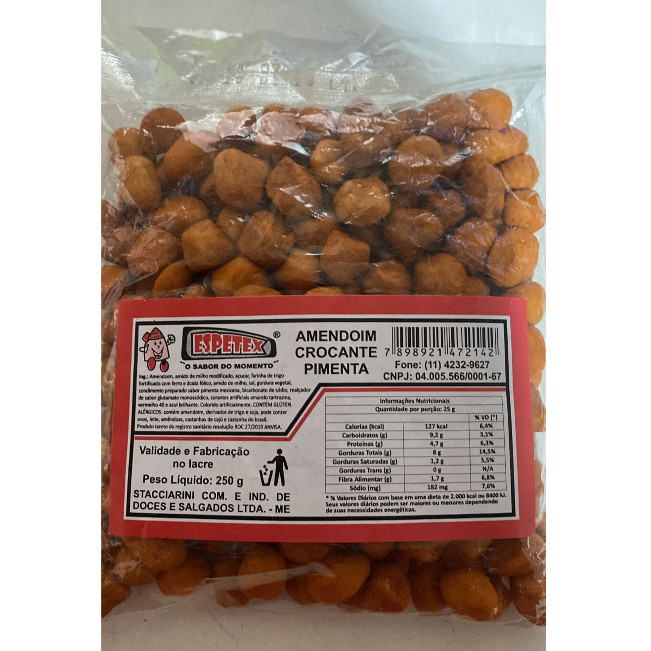 Espetex Amendoim Crocante Pimenta 250g