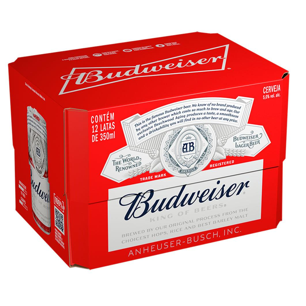 BUDWEISER PACK LATA 350ML (12 UNIDADES)