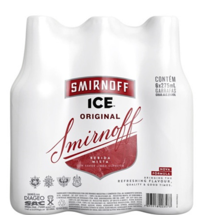 PACK SMIRNOFF ICE LONG NECK 6 UNIDADES