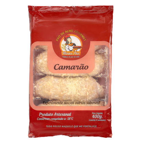 PAO DE ALHO MINAS GOUR CAMARAO 400G
