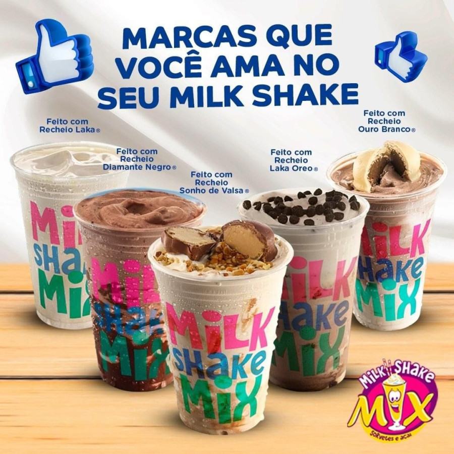 Milk Shakes Linha Lacta