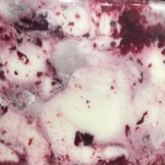 Gelato de Iogurte  e mirtilo