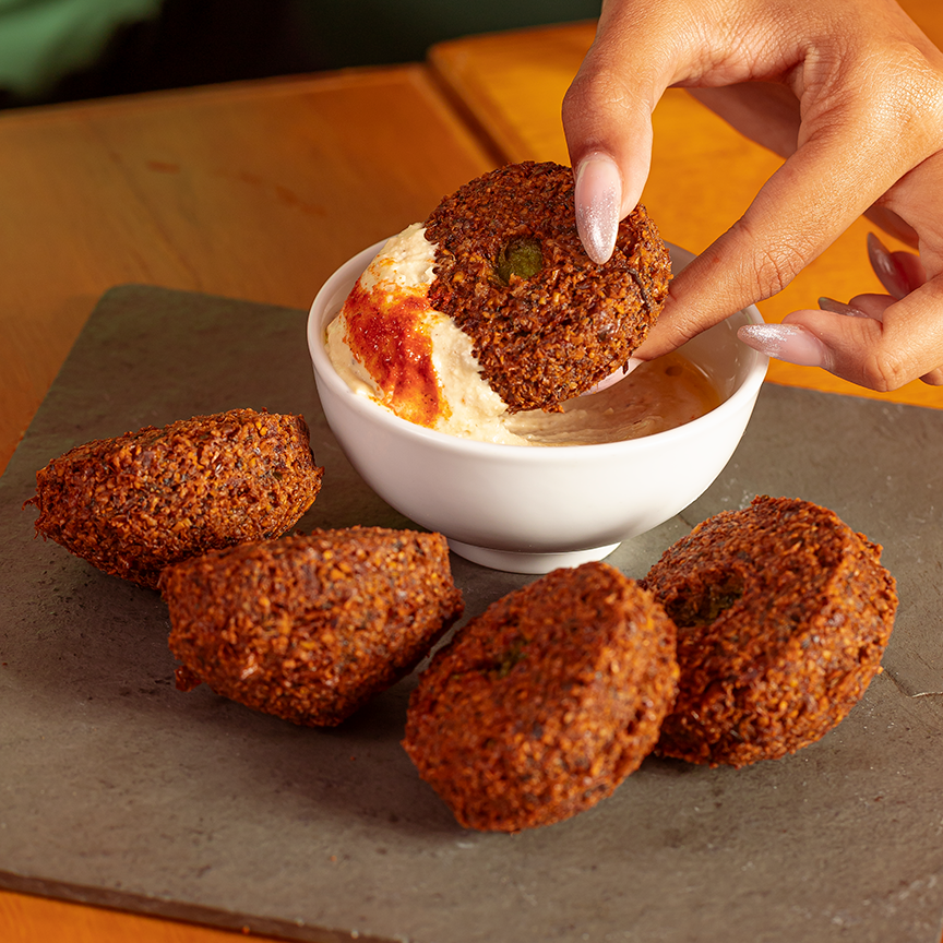 Falafel com Homus Tahine