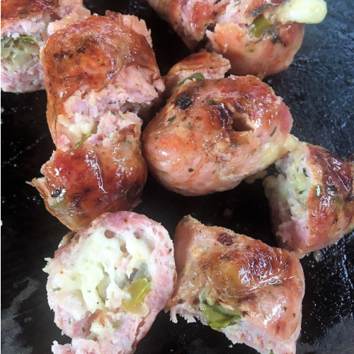 Linguiça C/ Queijo Provolone e Bacon 500g