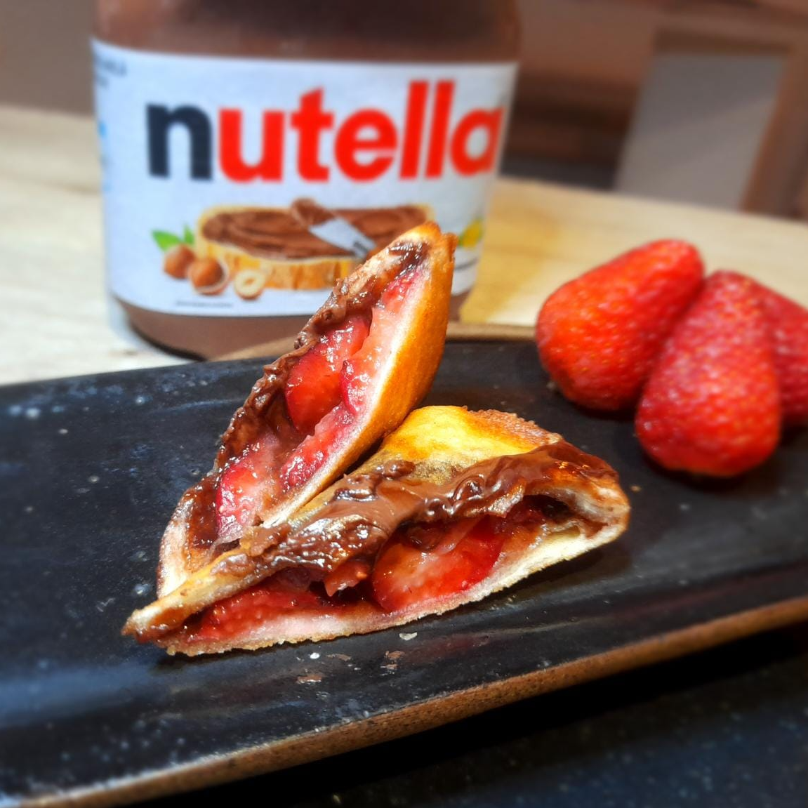 Harumaki  Morango com Nutella 3un