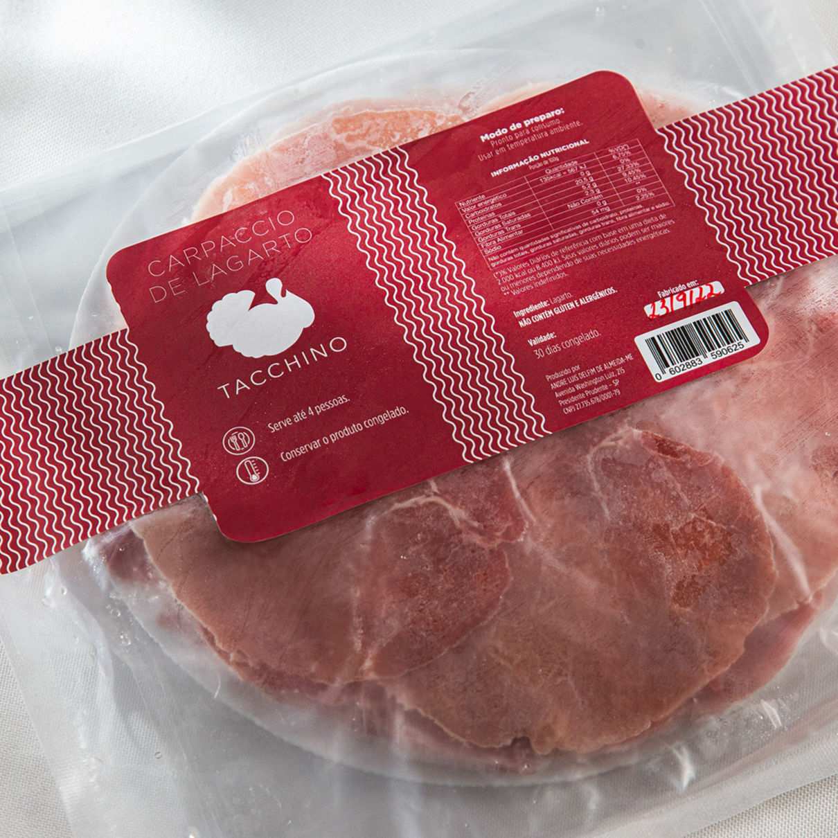 Carpaccio de Lagarto só 01 und