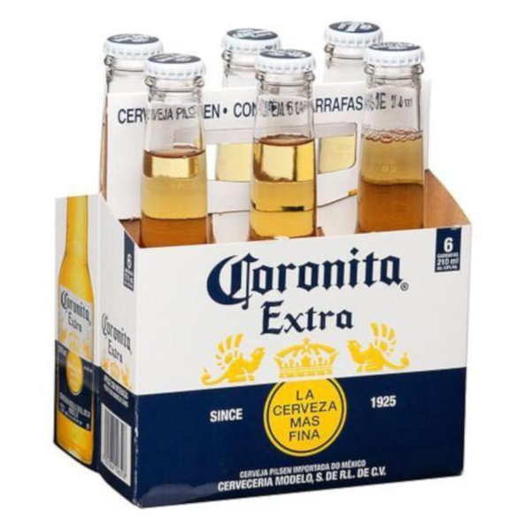 CORONA LONG NECK CAIXA COM 6 UNIDADE 330 ML