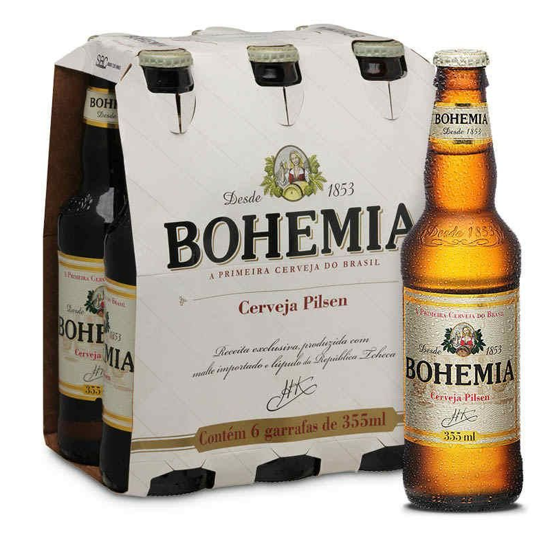 BOHEMIA LONG NECK CAIXA COM 6 UNIDADE 355 ML