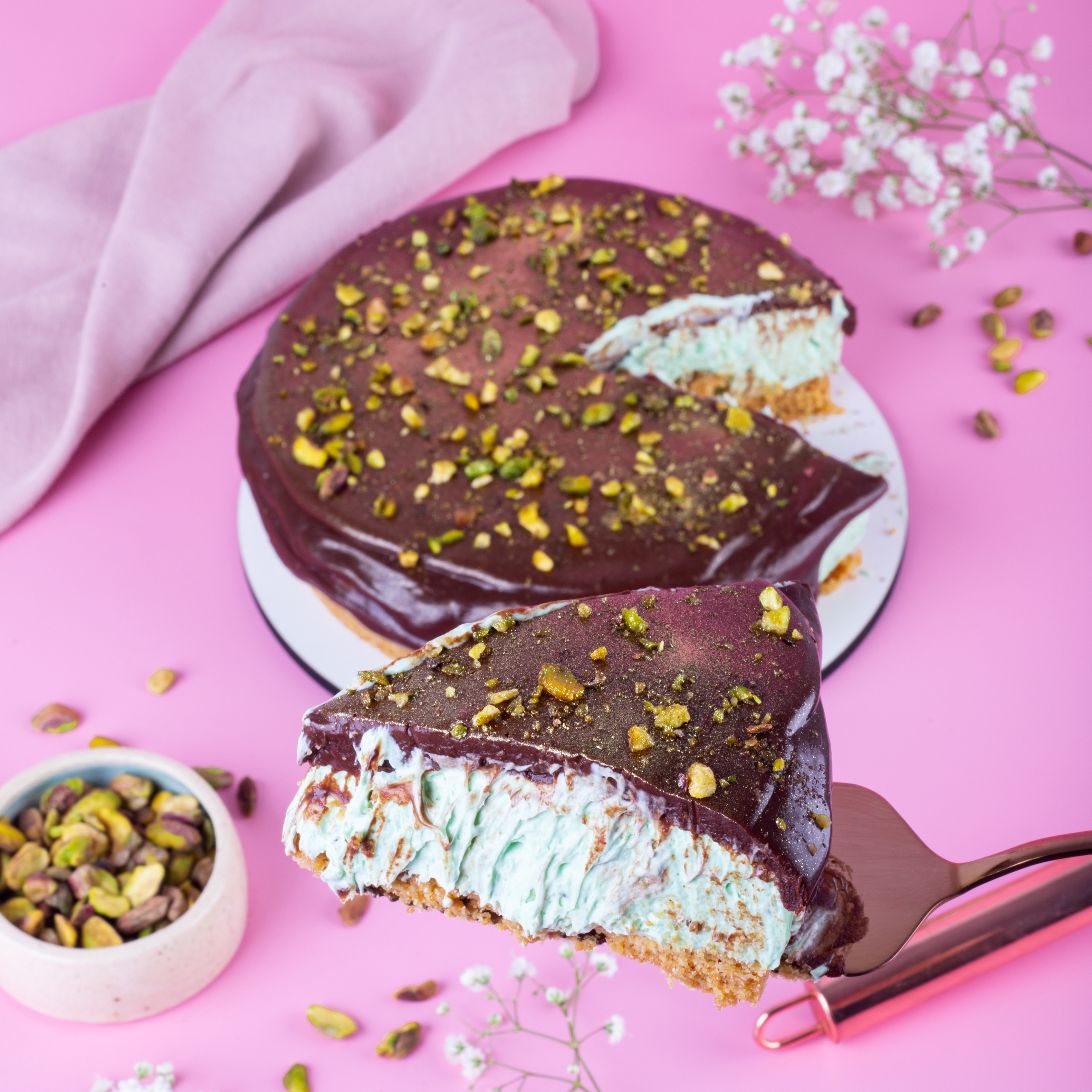 Fatia torta pistache