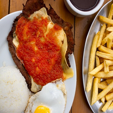 À la minuta de frango à parmegiana