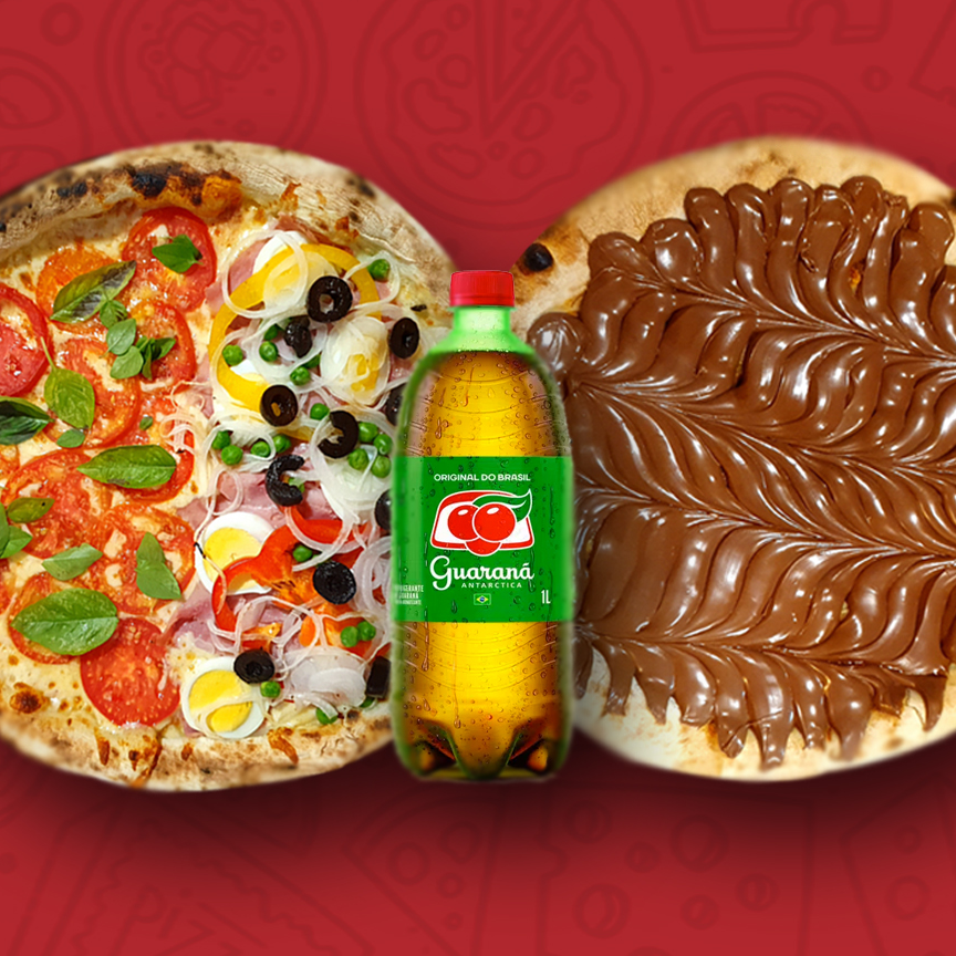 Combo 2 Pizzas Médias + REFRI  1L