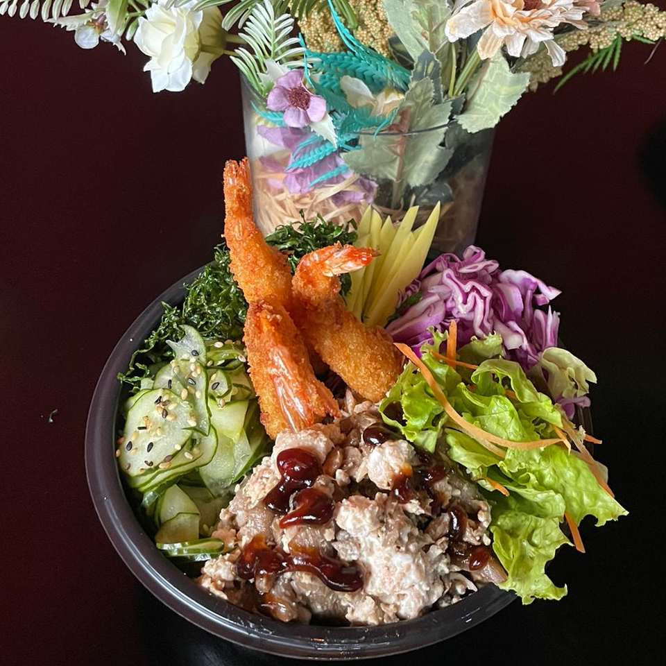 Poke Salmão Grelhado e Shimeji
