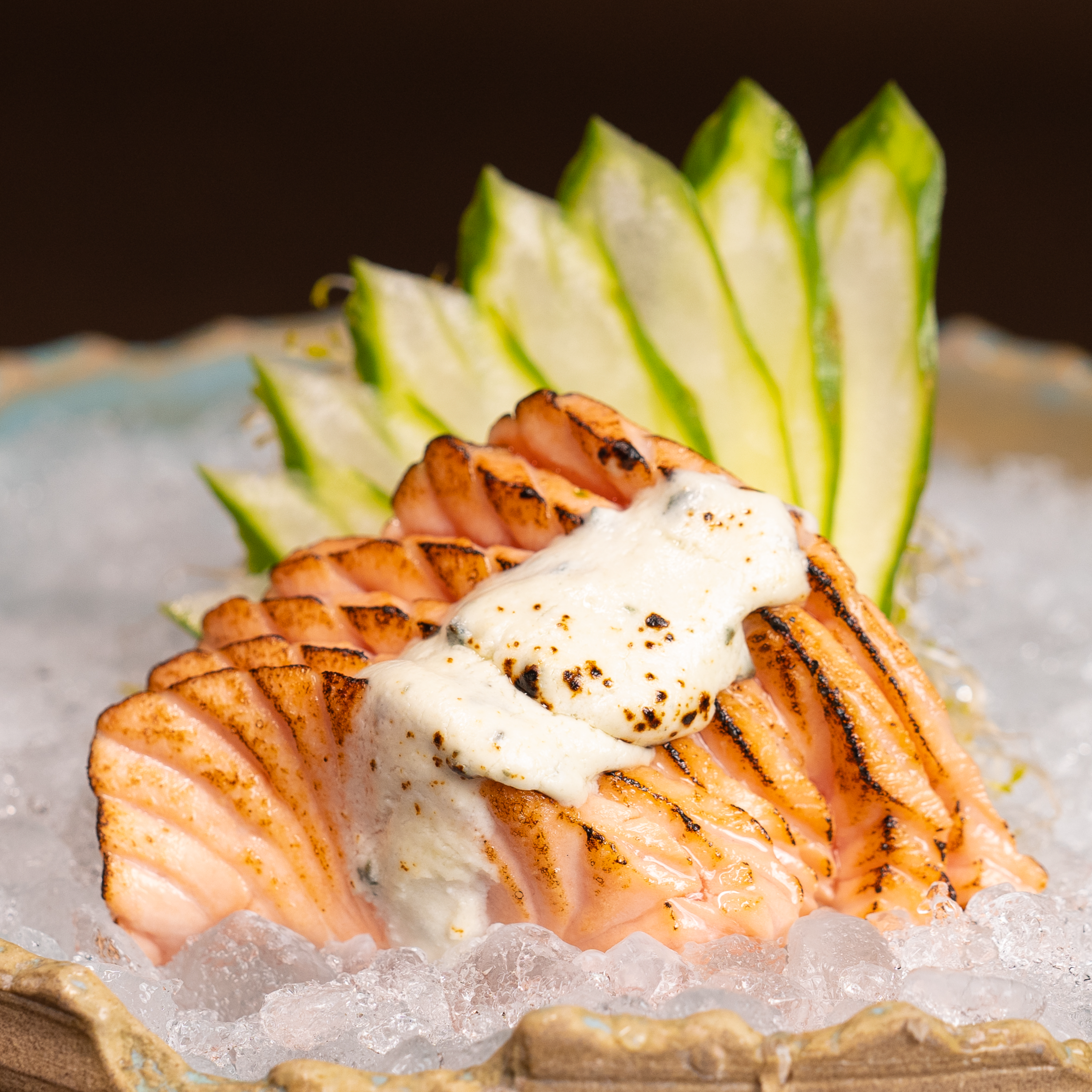 Sashimi Salmão  Gorgonzola (12 peças)