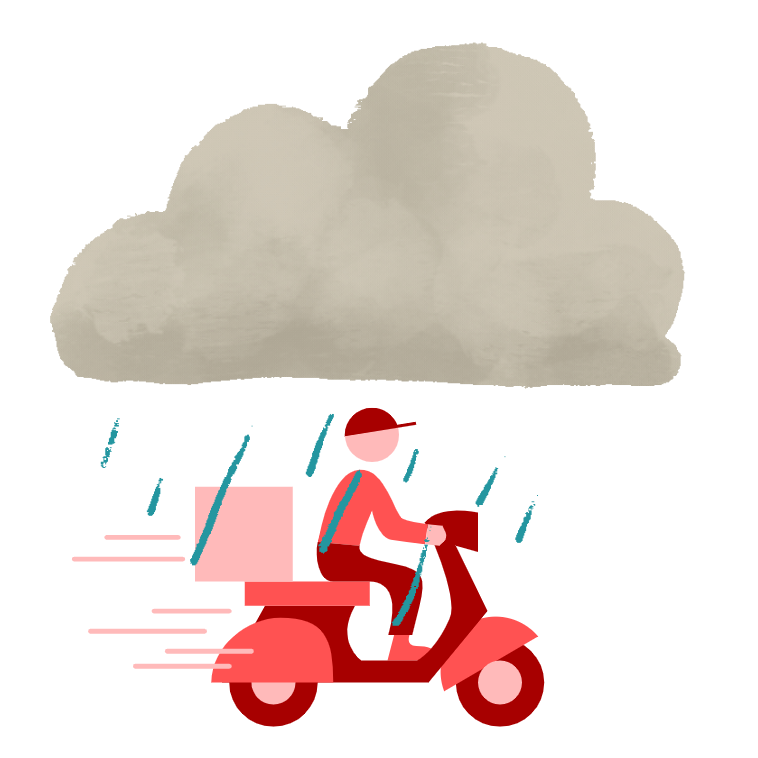 INFORMATIVO para dias de Chuva! Atraso nas entregas.