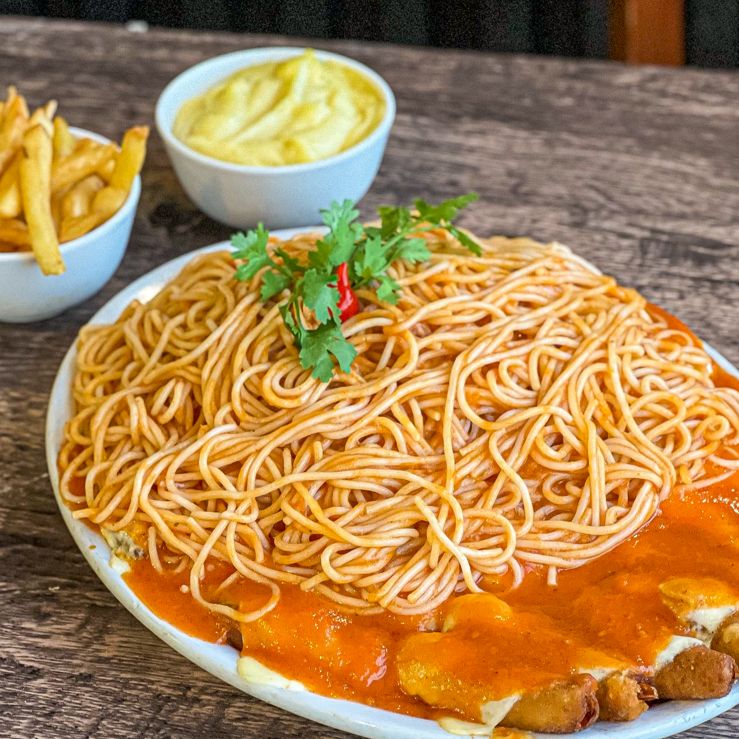 Camarão a parmegiana