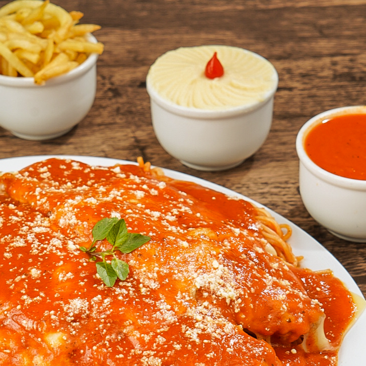 File de  peixe à parmegiana