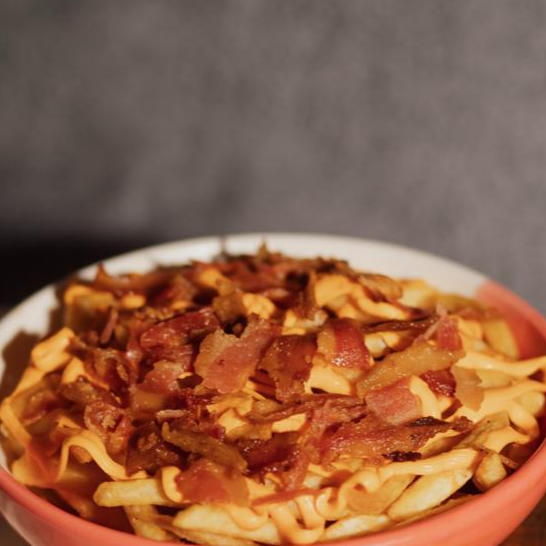 Batata com Cheddar e Bacon