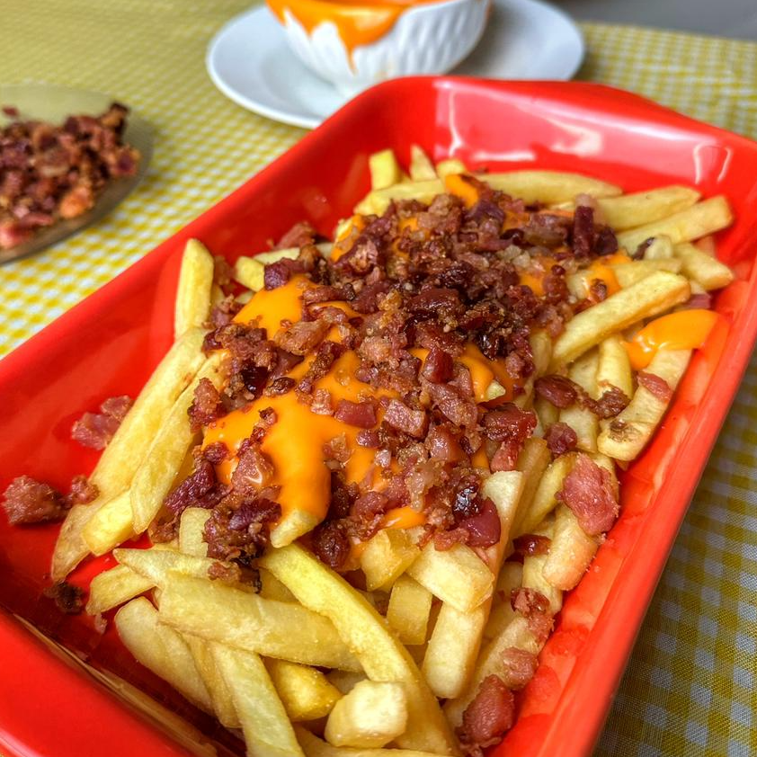 Fritas com Cheddar e Bacon 250g