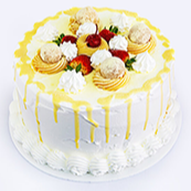 TORTA LEITE NINHO C/ MORANGOS