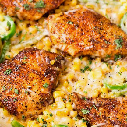 Buttermilk Corn Chicken (filé de sobrecoxa)
