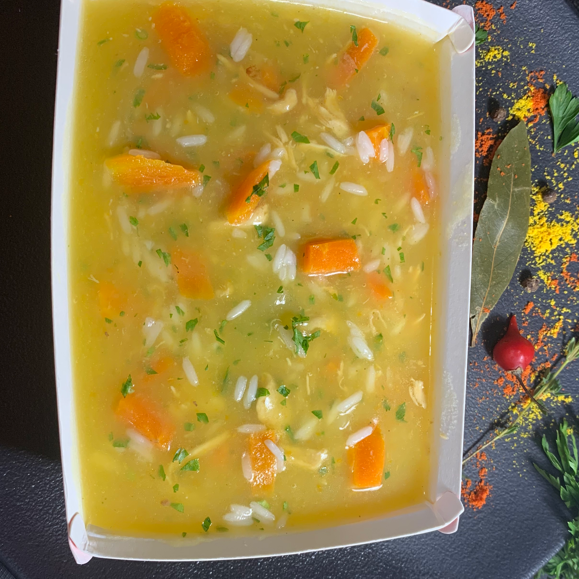 Canja de galinha menu 