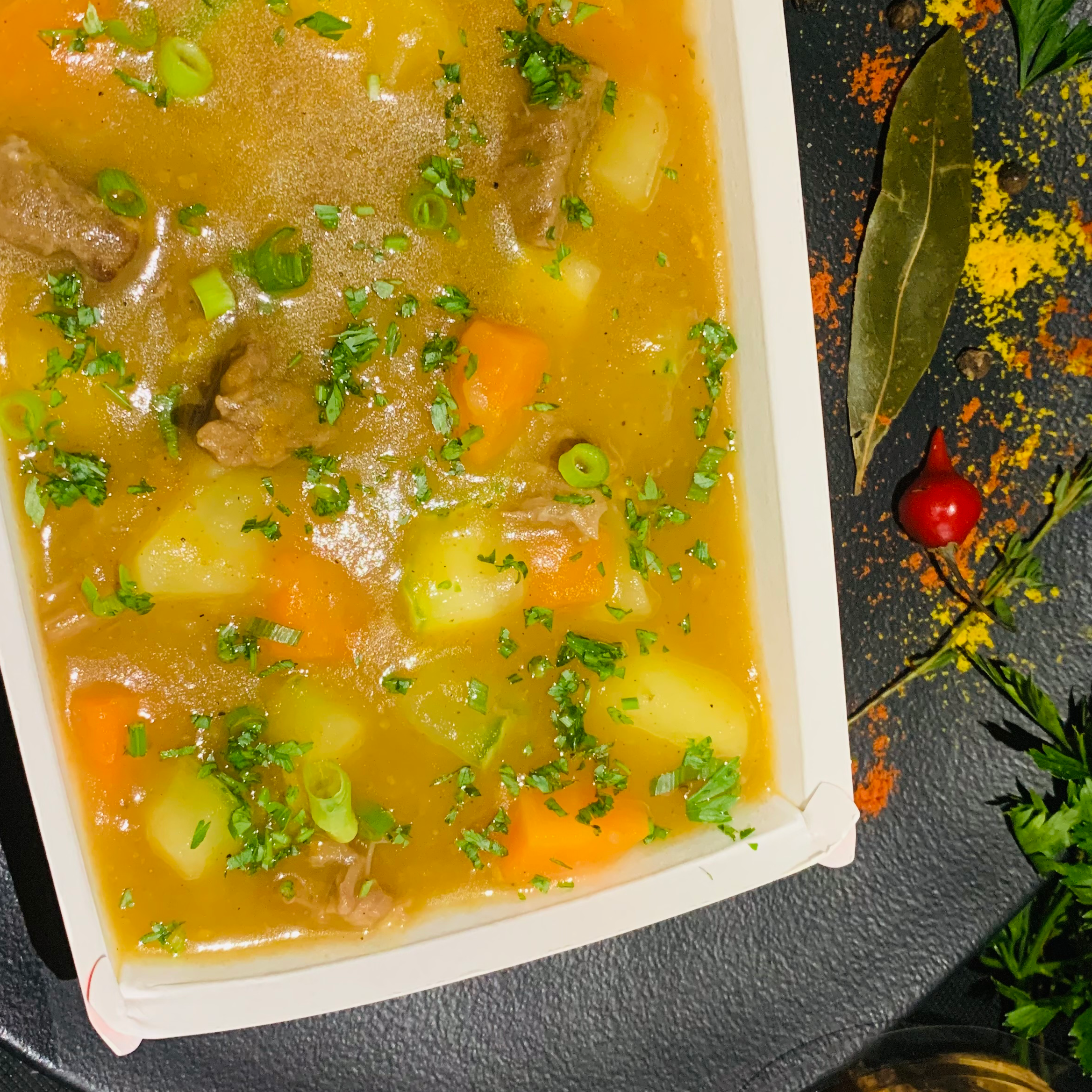 Sopa de legumes  com  carne / CONGELADO