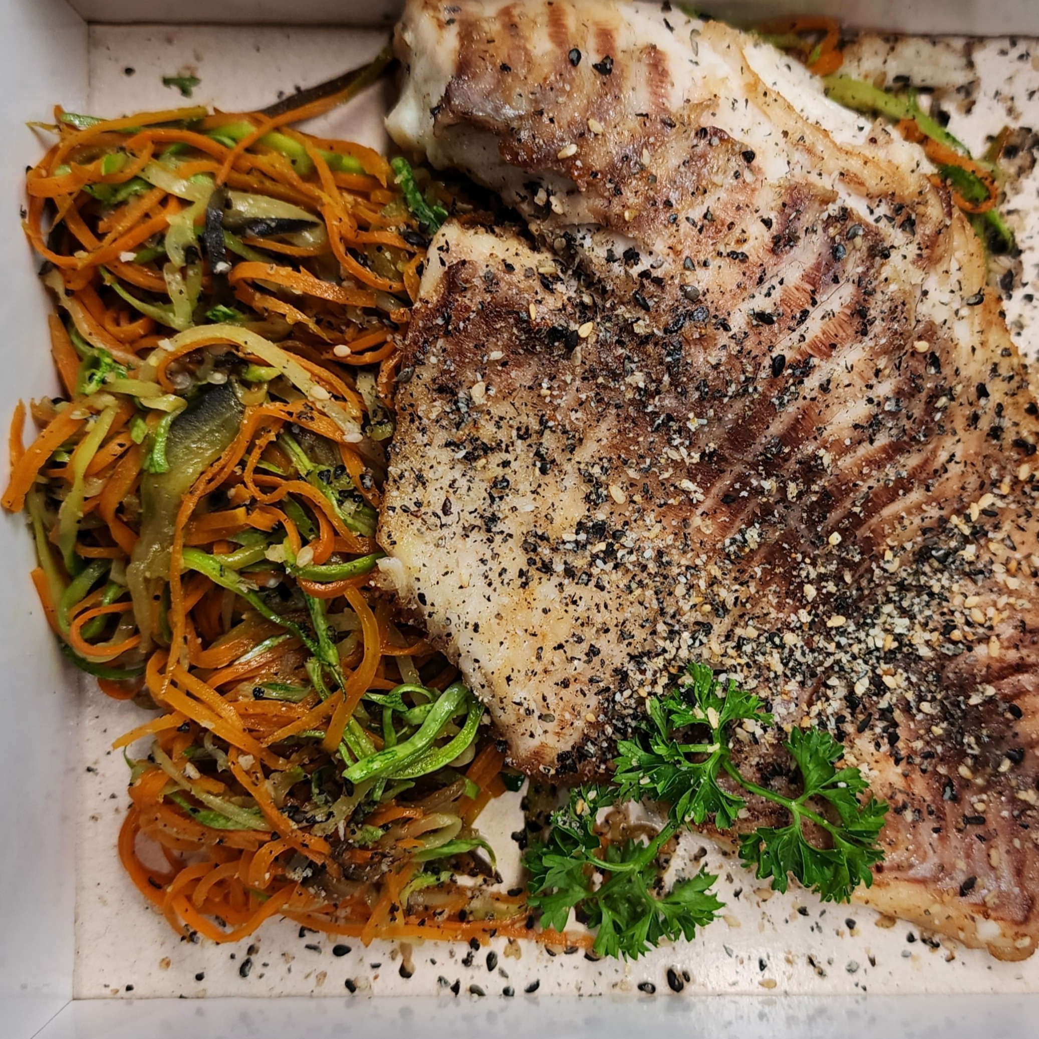 Filé de tilápia Fit + sobremesa