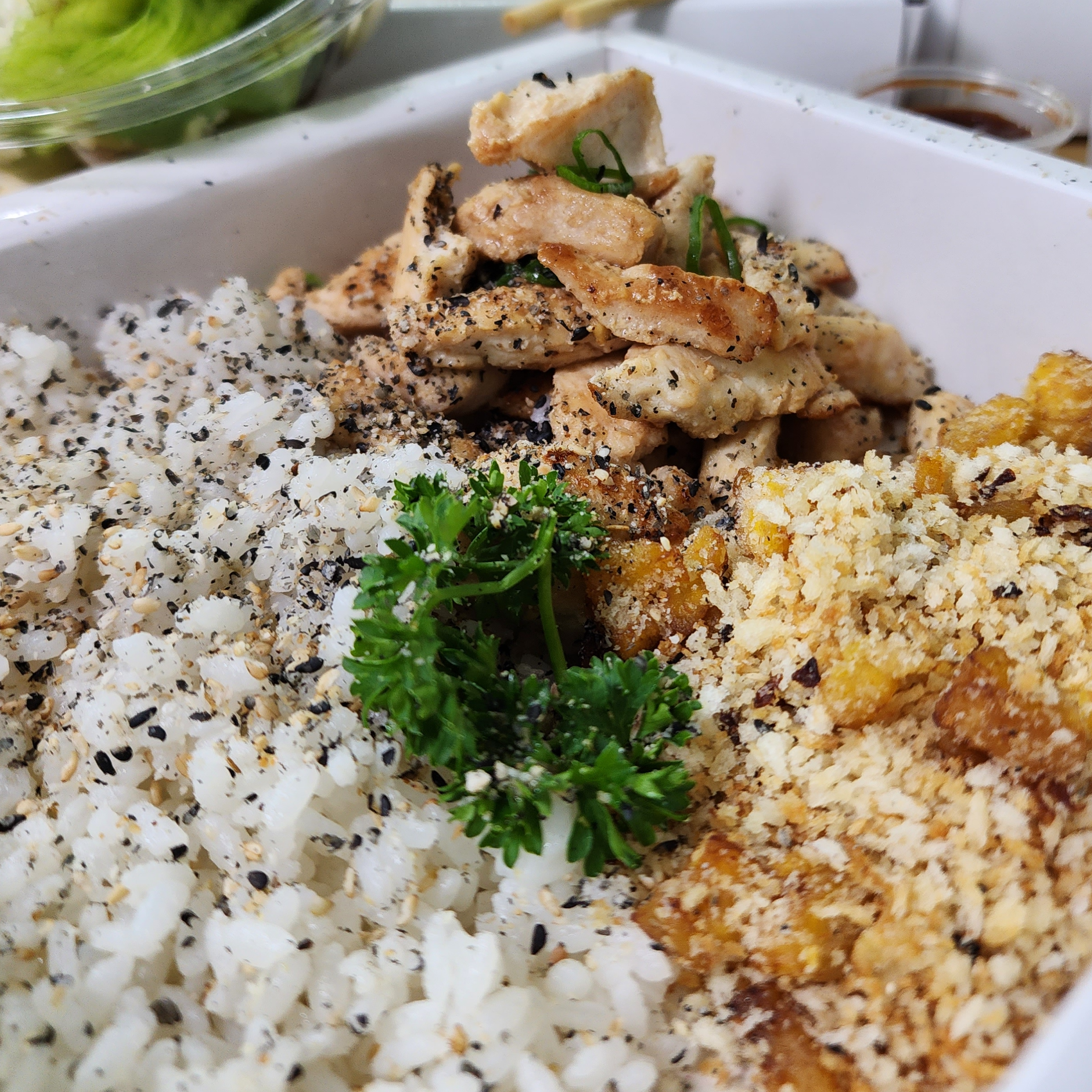 Frango grelhado + sobremesa