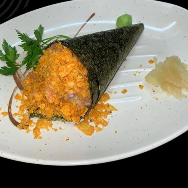 Temaki Salmão Grelhado Com Doritos 