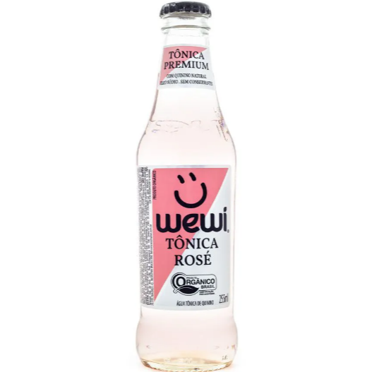 Água Tônica Rosé Orgânico WEWI 255ml