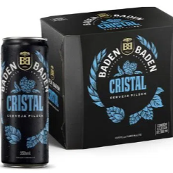 PACK CERVEJA BADEN BADEN IPA CRISTAL LATA 350ML C/ 8 UND (GELADA)
