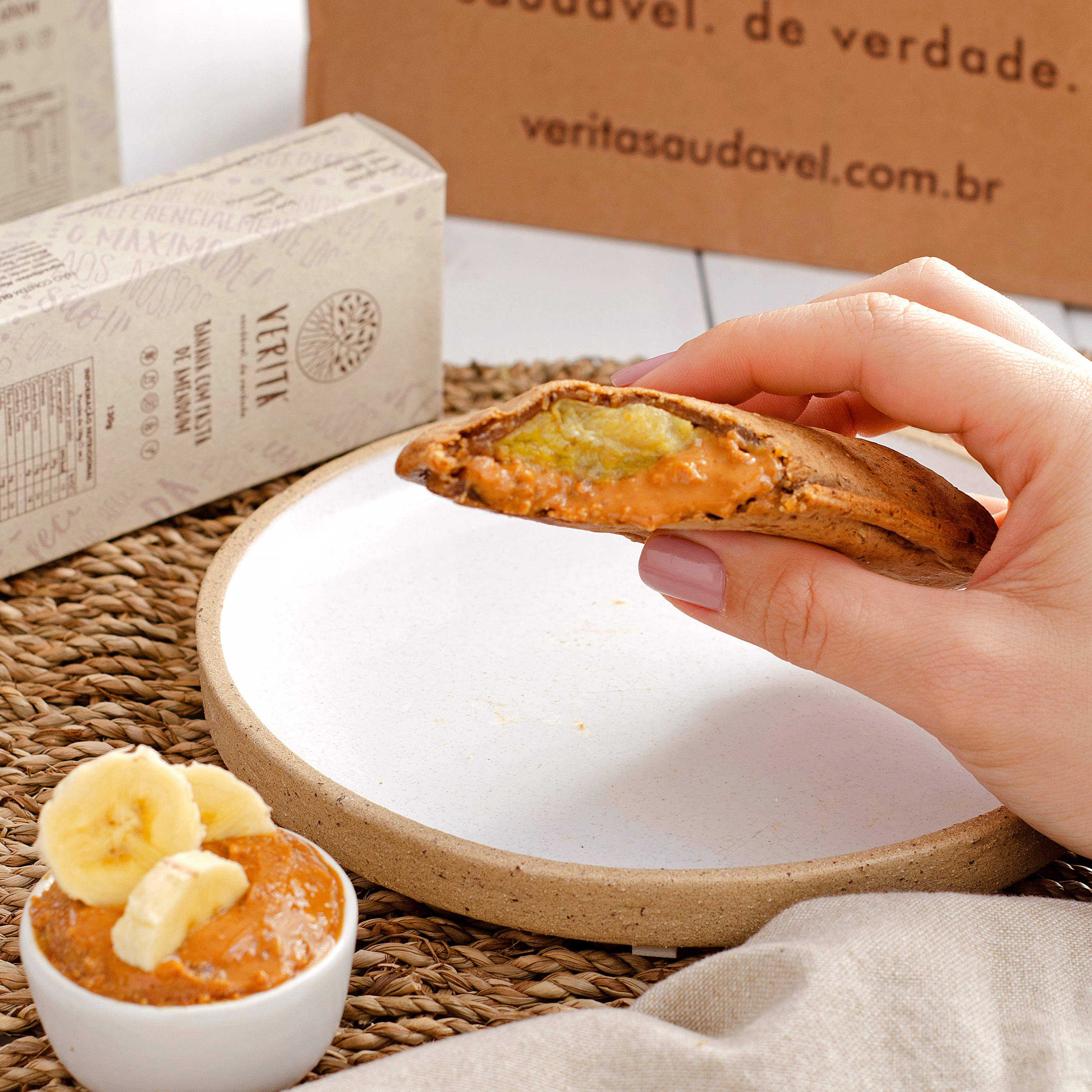 VERITÁ DE BANANA COM PASTA DE AMENDOIM