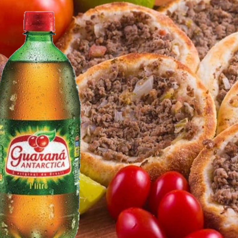 Promoção 10 Esfihas Carne + Guaraná Antarctica 1,5 Litros Grátis
