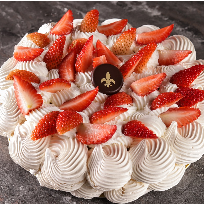 Pavlova de morangos - 6 pessoas