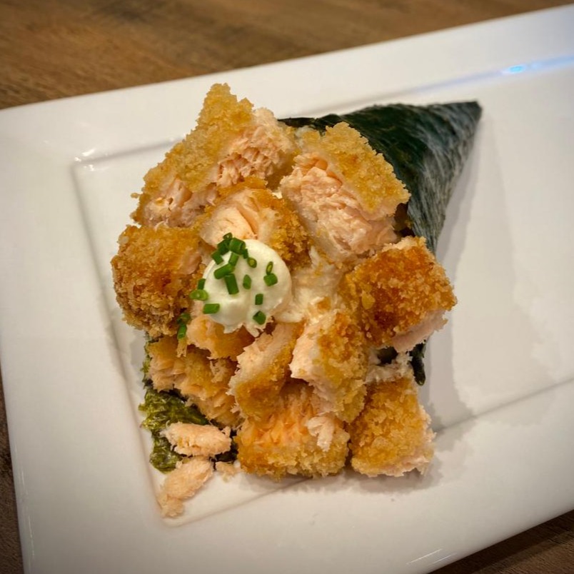 Temaki Salmão Empanado 