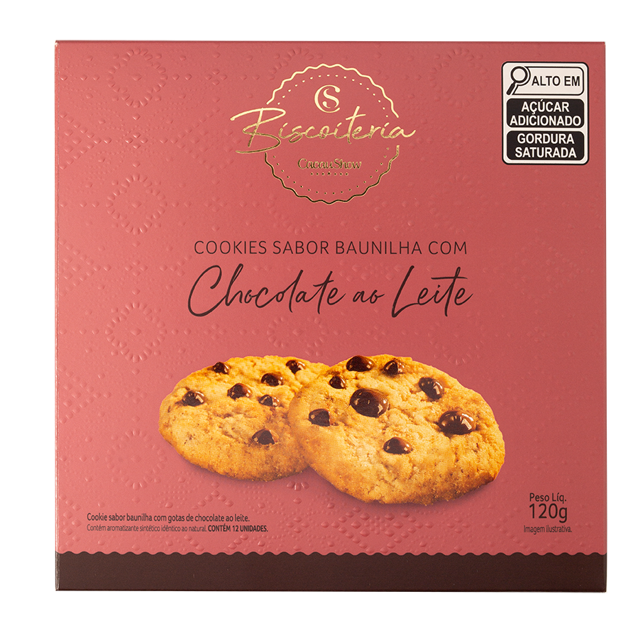 Cookies com Gotas Ao Leite 120g