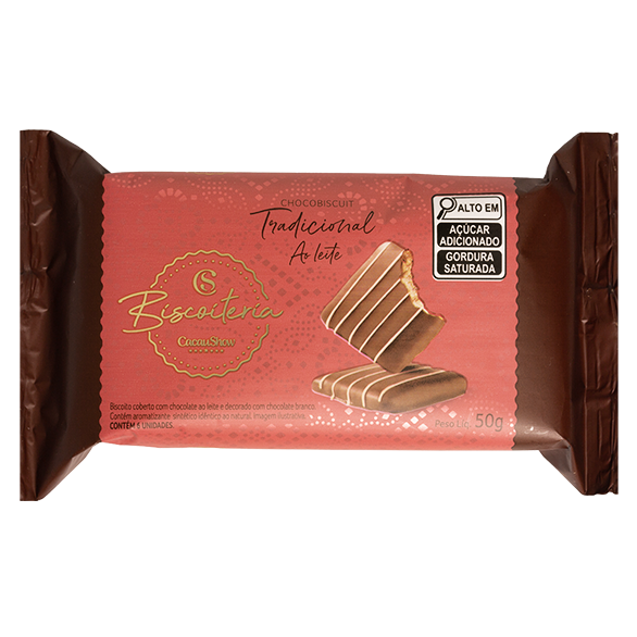 Biscoito Tradicional Coberto Ao Leite  50g