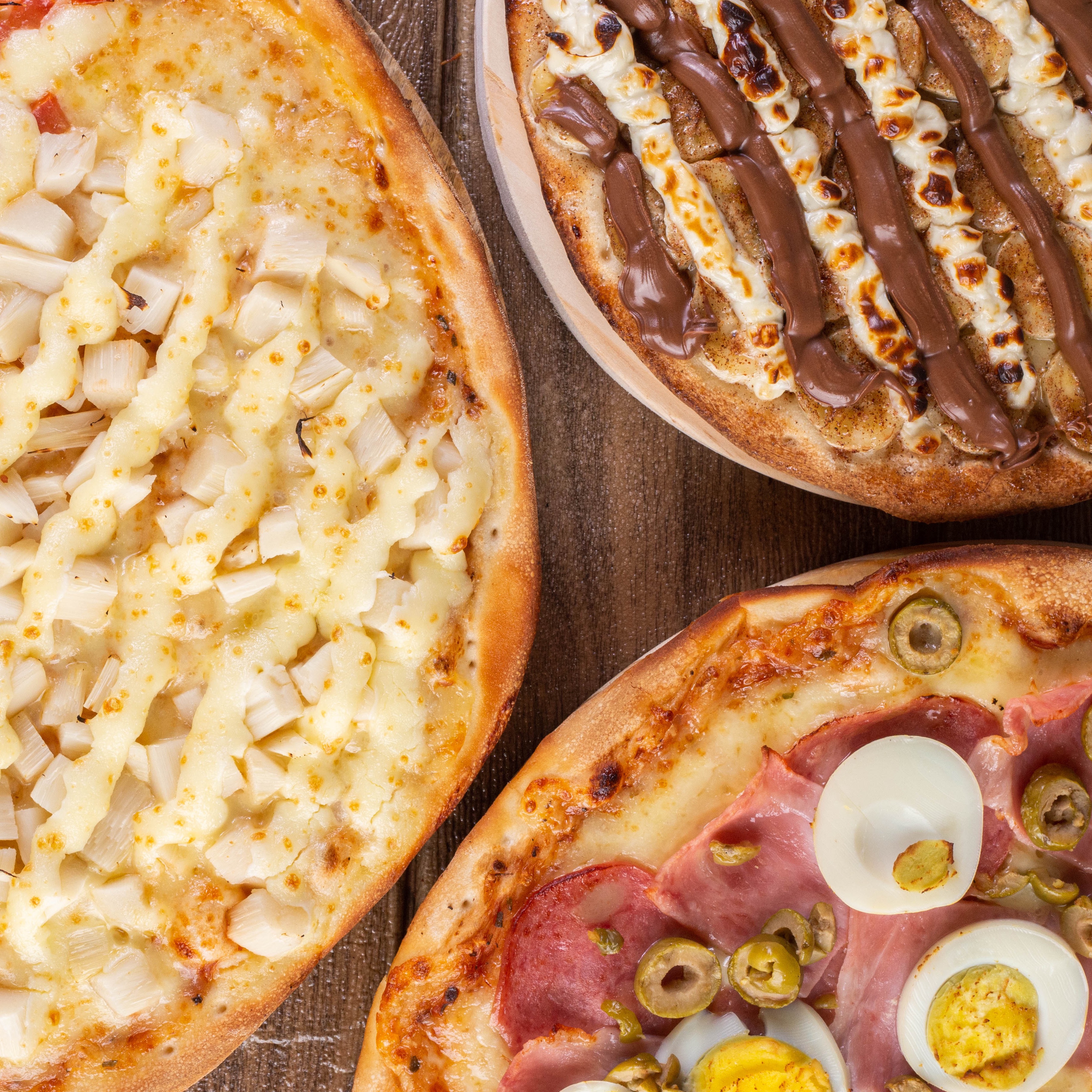 Combo 7 - 2x Gigantes 45cm + média doce + bebida