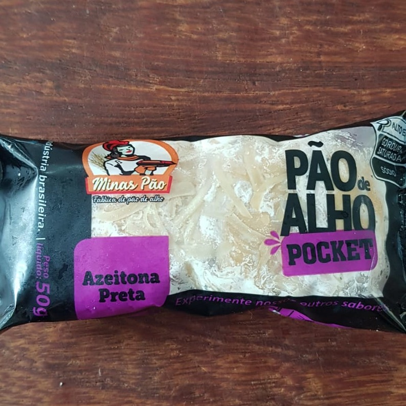 PÃO DE ALHO POCKET AZEITONA PRETA 50G