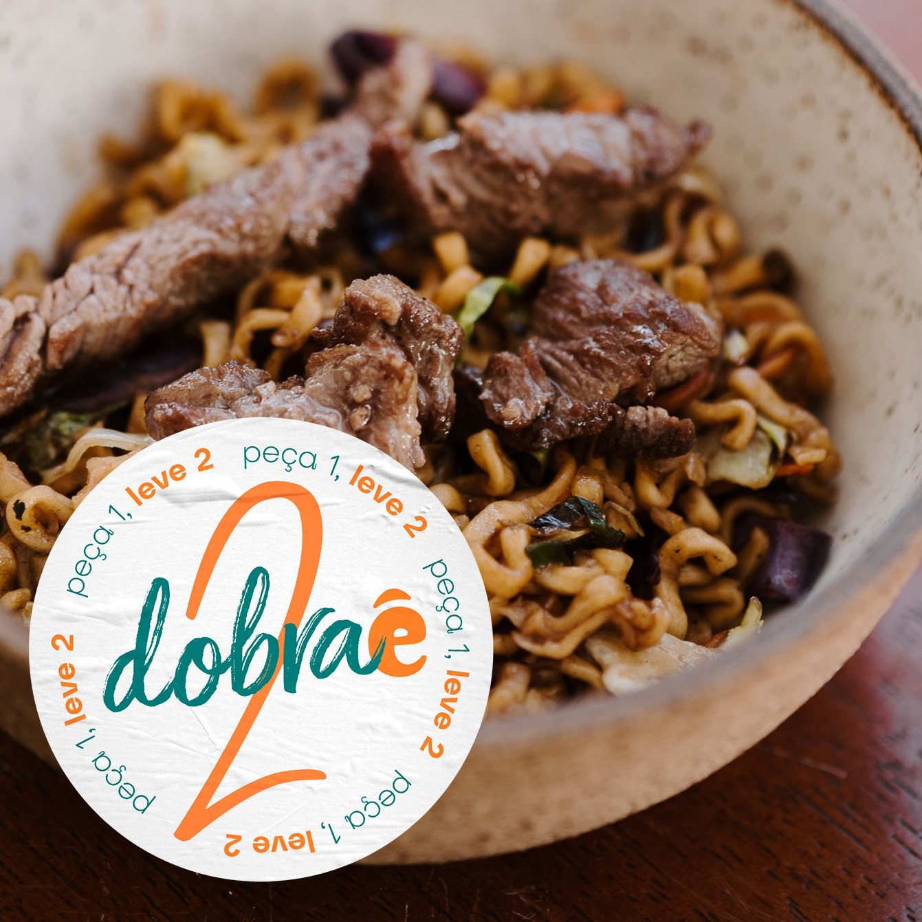 2x1 Mini Yakisoba de Filé Mignon | 150g