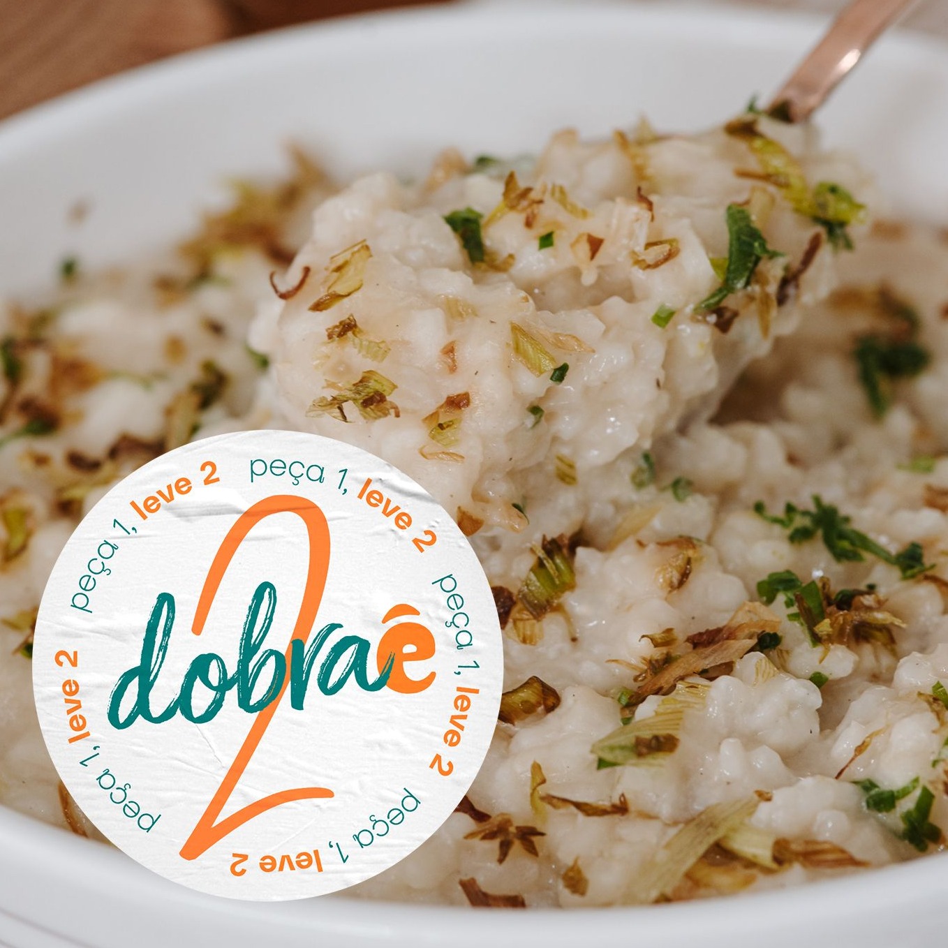 2x1 Risoto de Alho Poró com Shitake | 1 Pessoa
