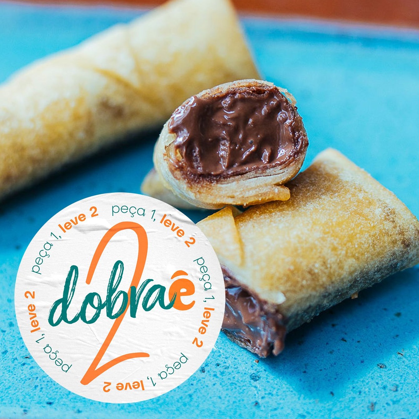 2x1 Rolinho de Nutella Crocante | 2 un