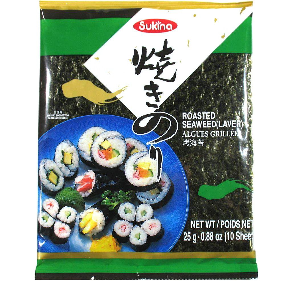 Alga Yakinori Sushi Sukina 10 folhas