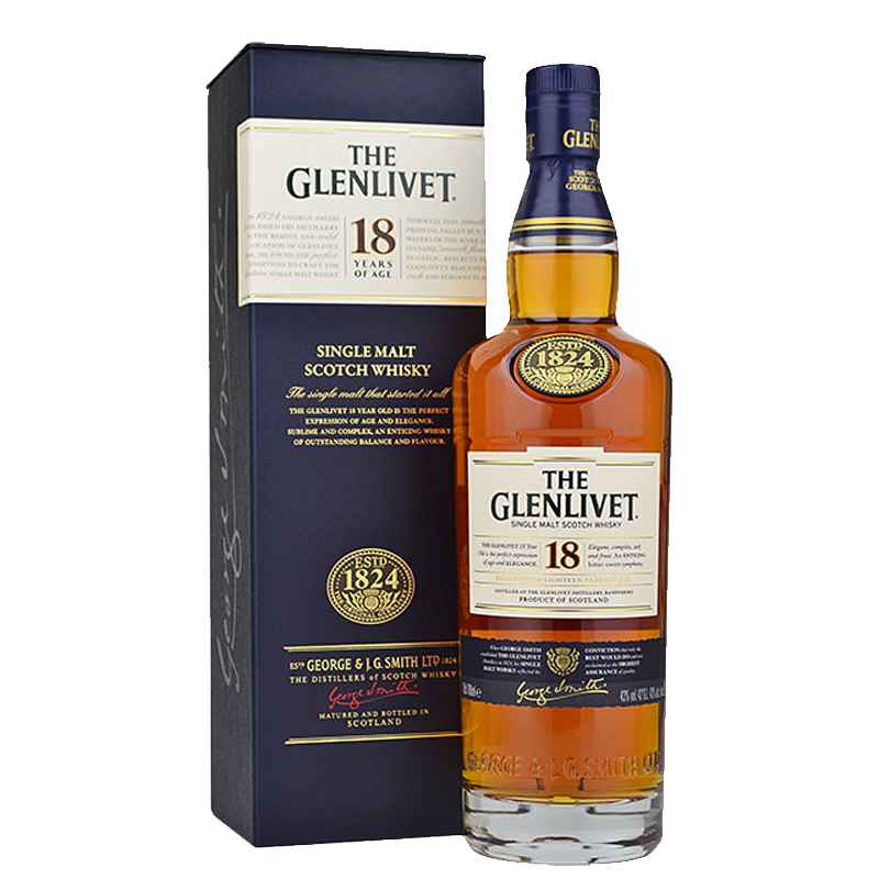 Whisky Single M. The Glenlivet 18 anos 750ml