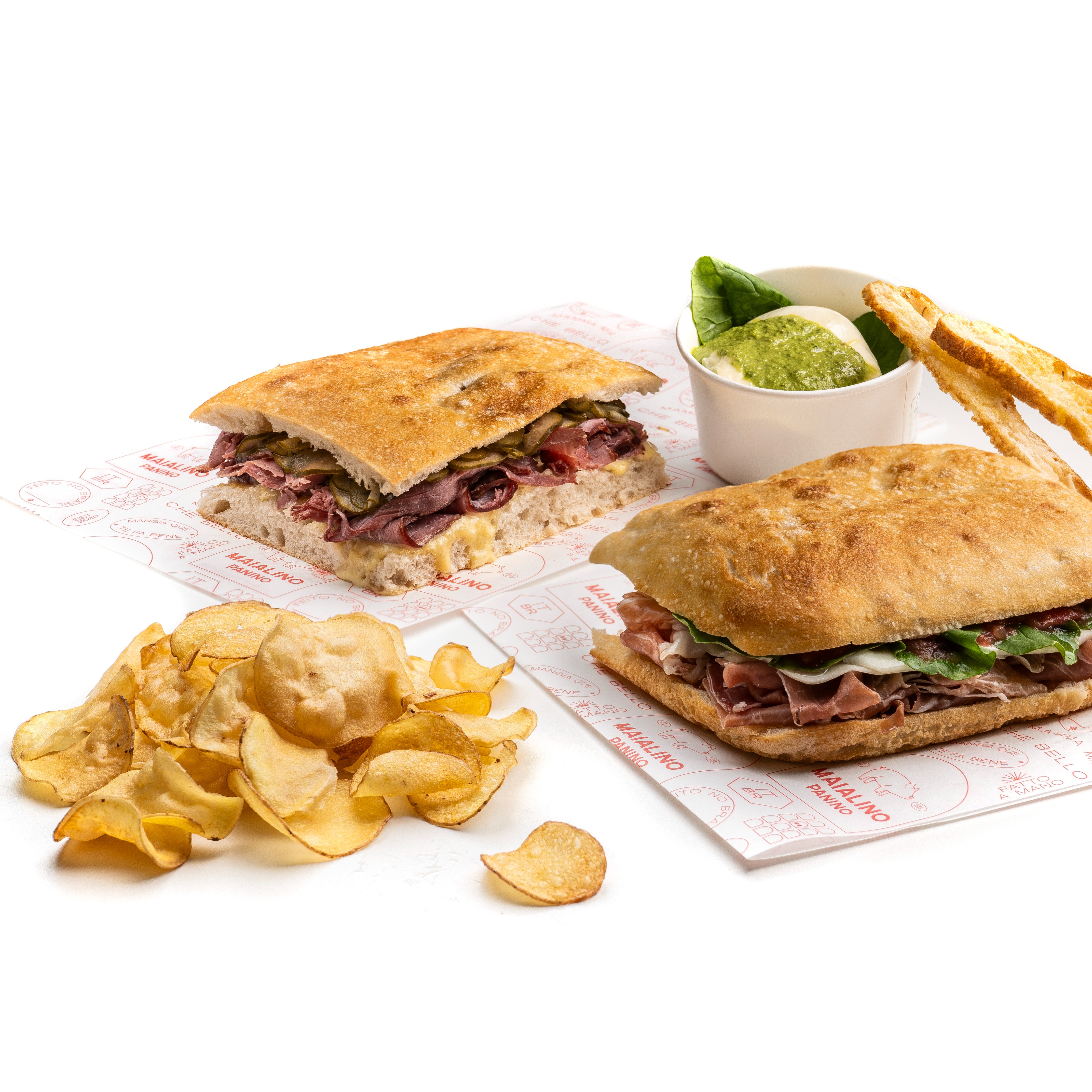 2 Paninos + 1 Burrata