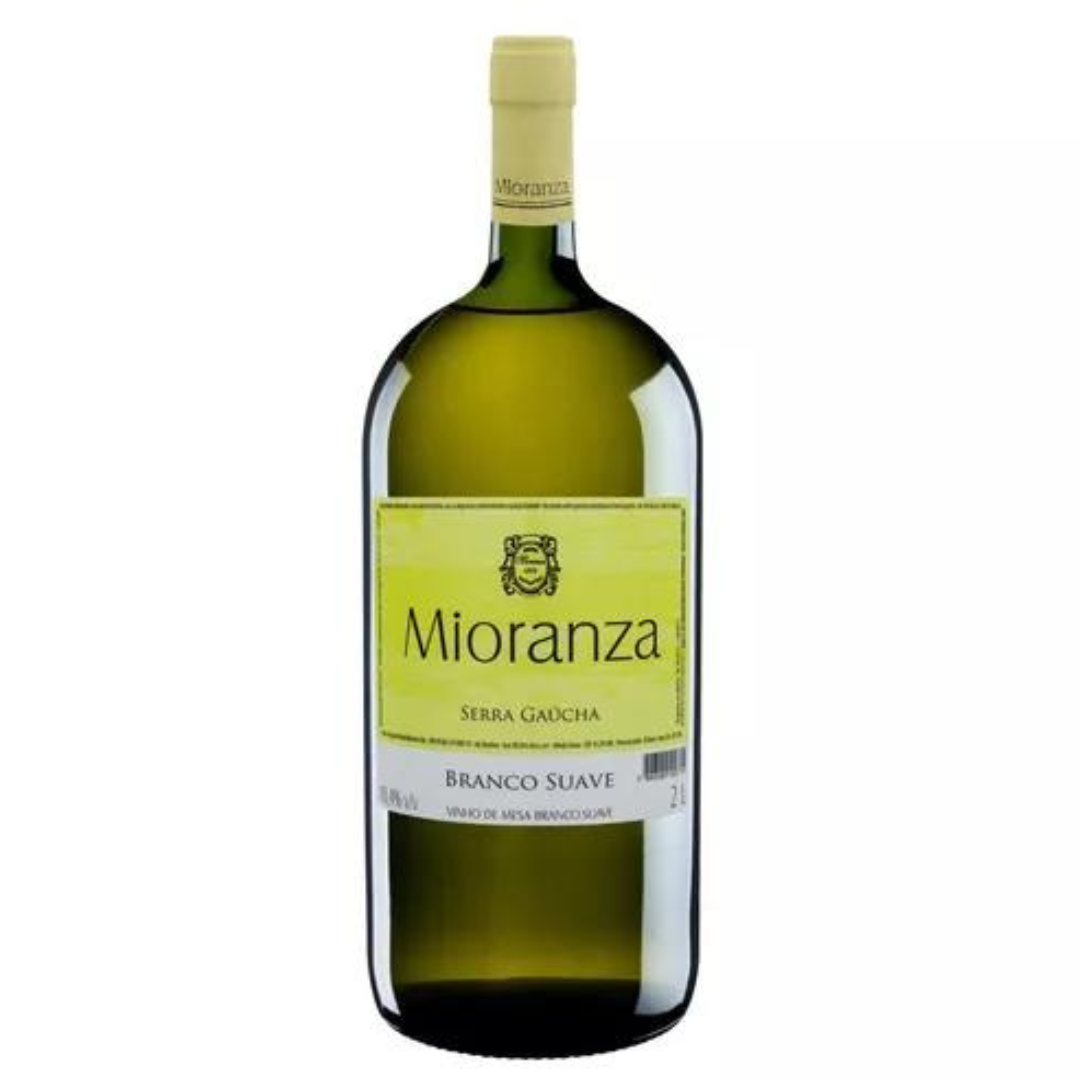 Vinho Brasileiro Branco Suave Mioranza Serra Gaúcha Garrafa 2L