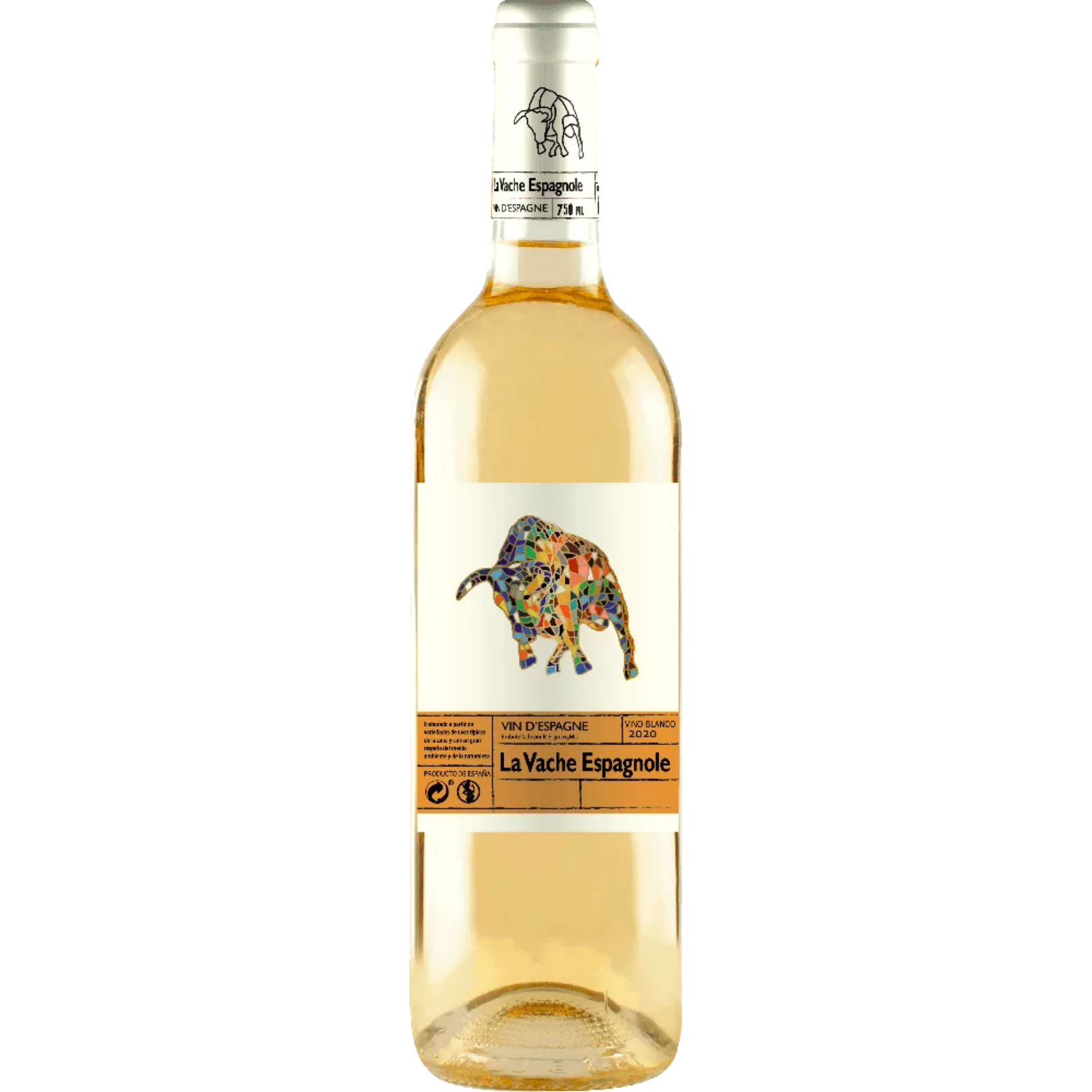 Vinho Esp La Vache Espagnole Branco 750ml 