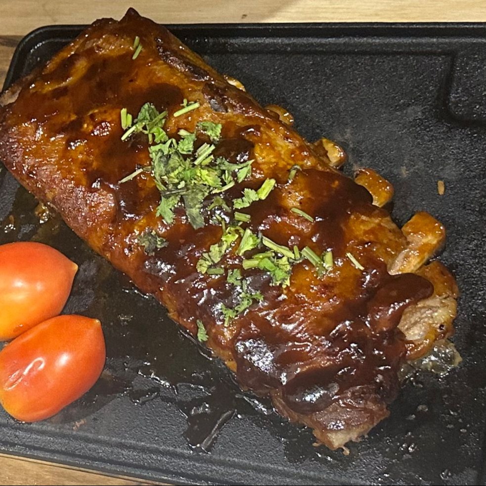 Costela Suína Com Molho Barbecue