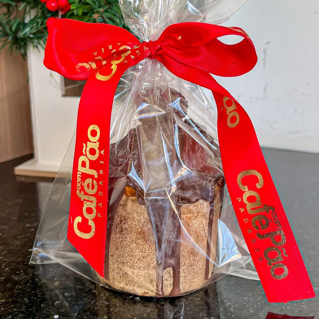 Panetone Trufado Individual (no saquinho com fita personalizada)