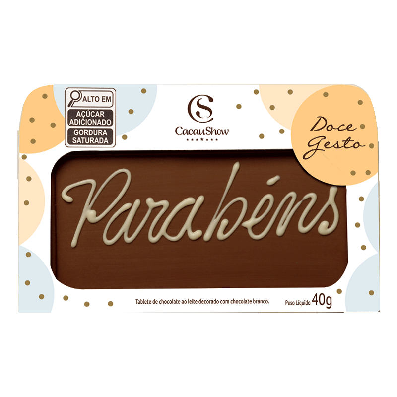 Chocoarte Parabéns 40g
